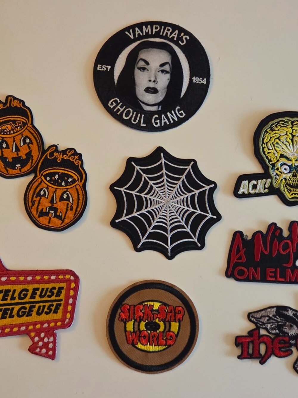 Horror Patches, Pins and Buttons Set 2